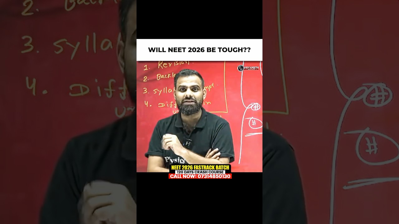 NEET 2026 tough ?? 🩺😰