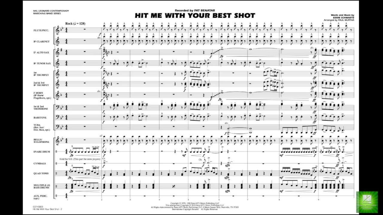 Hit Me With Your Best Shot arr. Paul Murtha