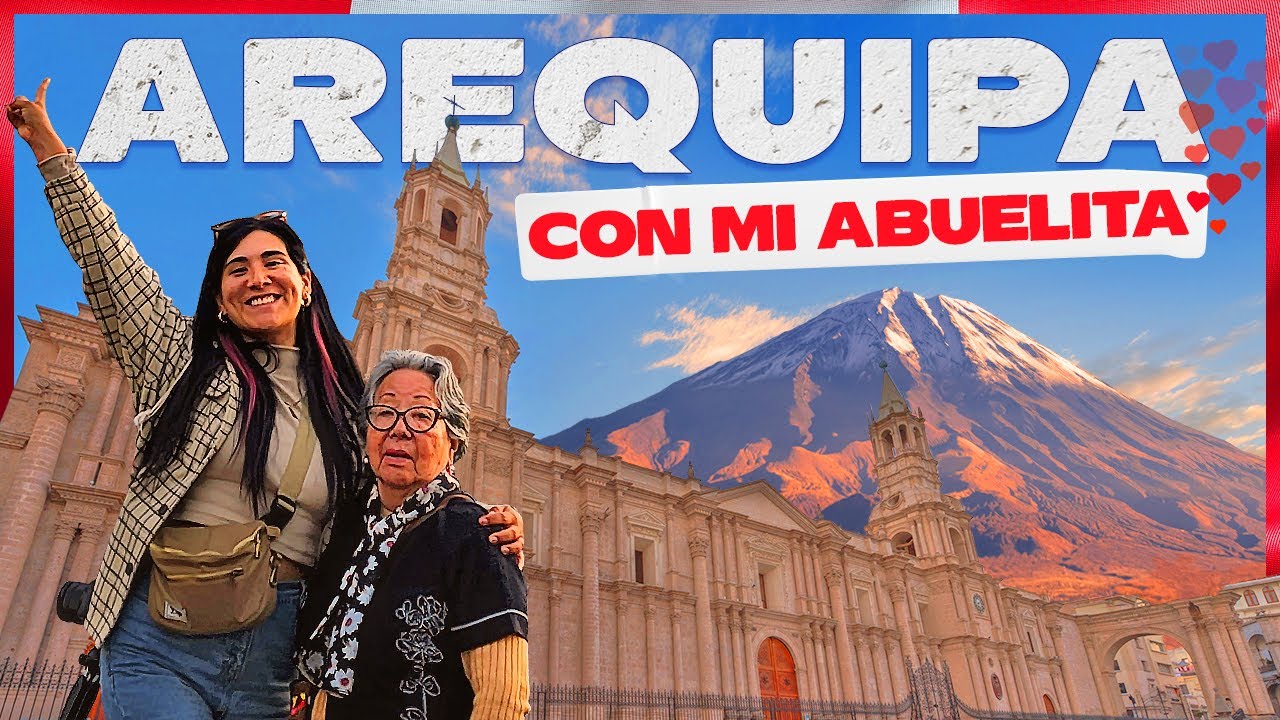 Arequipa con mi abuelita de casi 90 años 😍 | Buscando la mejor COMIDA AREQUIPEÑA 🇵🇪