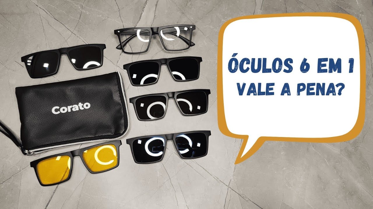 ÓCULOS 6 EM 1 CLIP-ON MAGNÉTICO VALE A PENA? Veja como funciona!