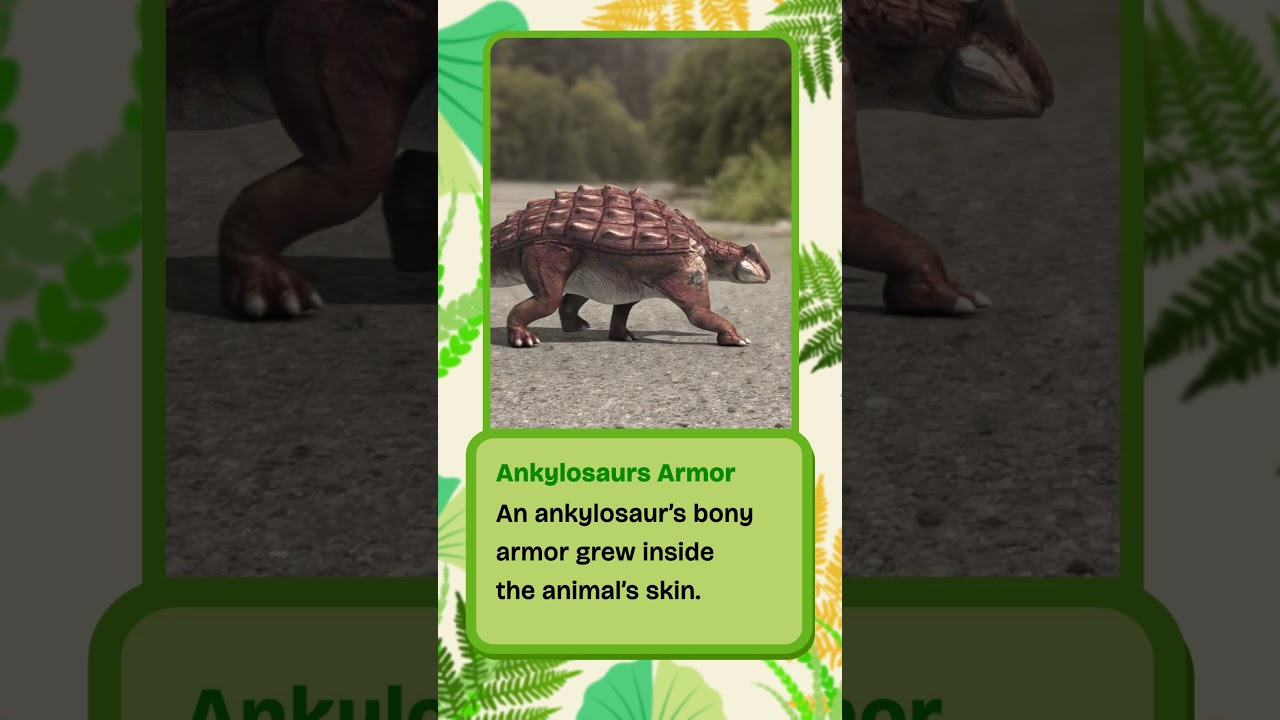 У анкилозавров была броня ВНУТРИ кожи! 🦕 #динозавры