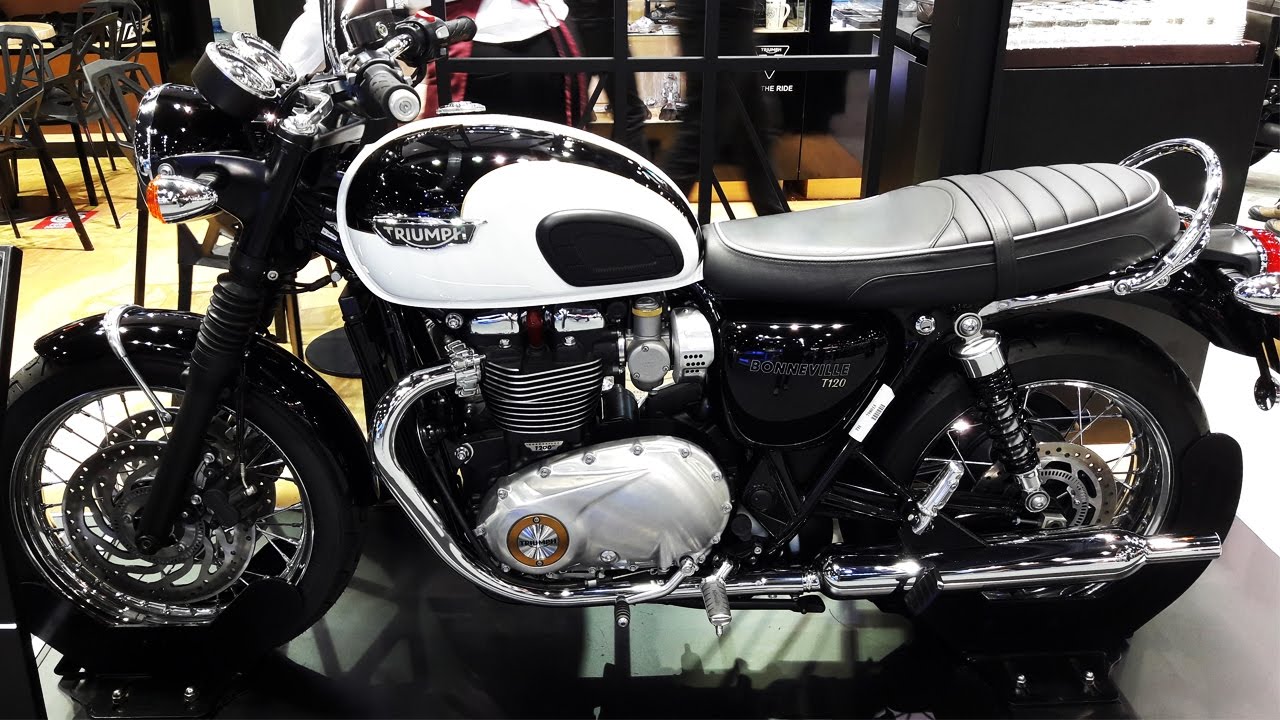 Triumph Bonneville T120 Jet Black & Pure White