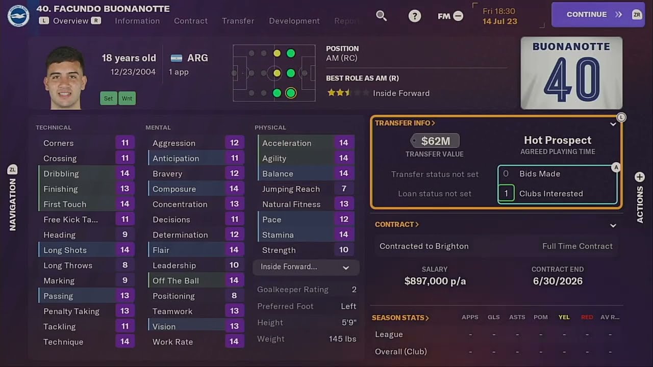 Football Manager 2024 Touch Gameplay on Nintendo Switch