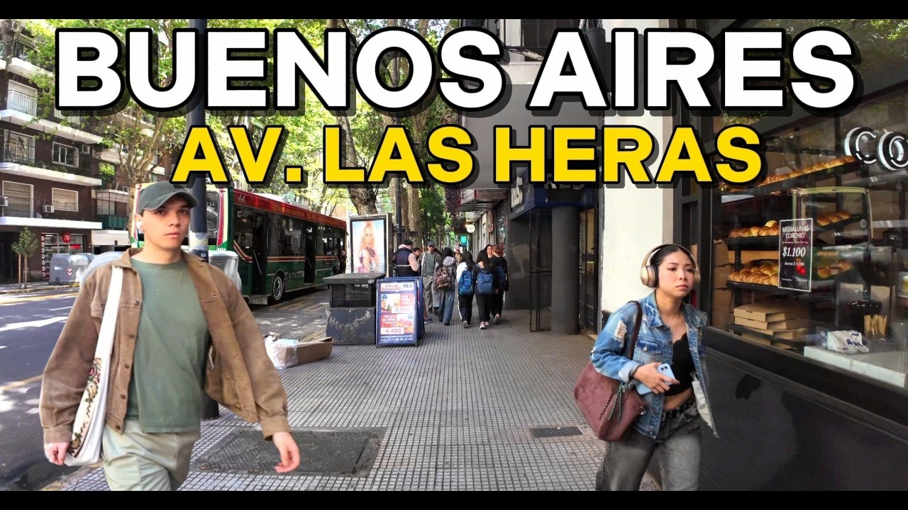 【4K】Así es vivir sobre Avenida Las Heras - Recoleta y Palermo, Buenos Aires | Walking Tour