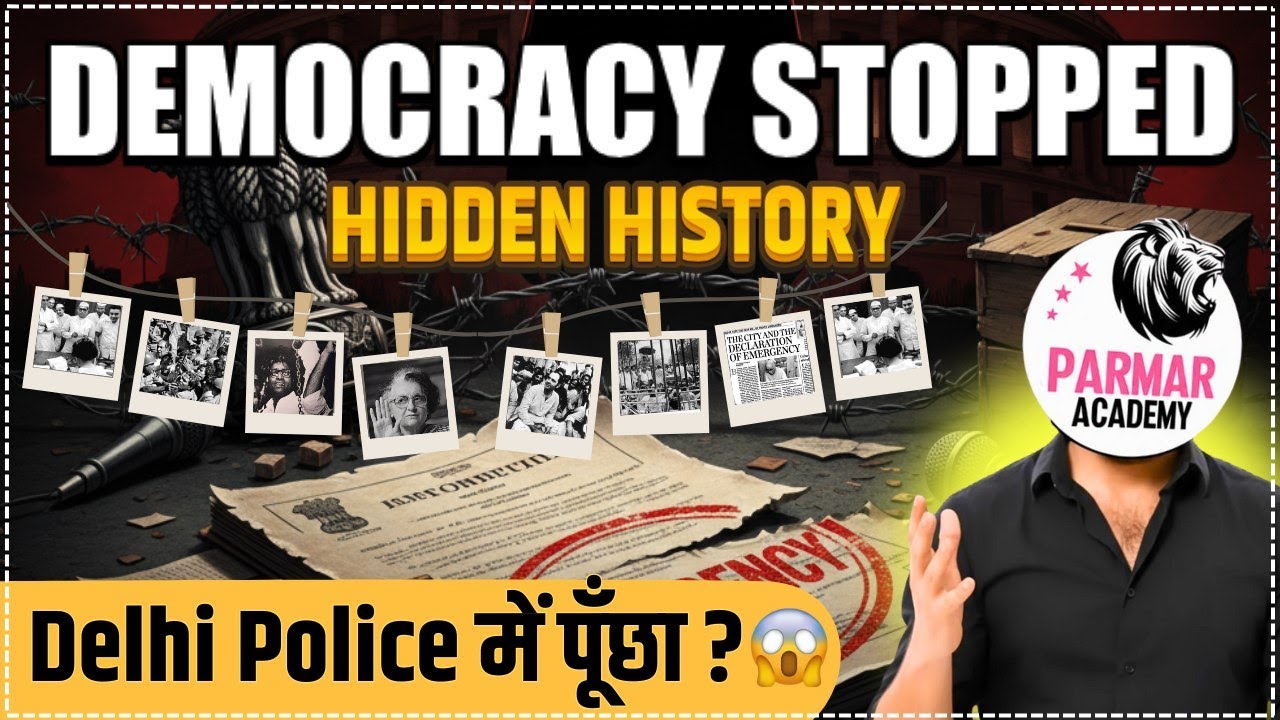NATIONAL EMERGENCY IN INDIA 🚨| IMPORTANT GK TOPIC FOR DELHI POLICE & SSC MTS 2025 EXAM | PARMAR SIR