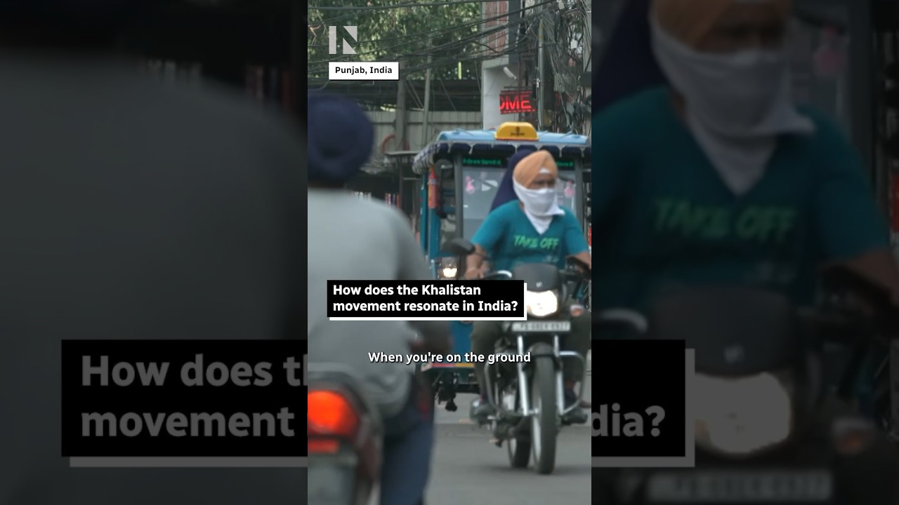 How does the Khalistan movement resonate in India? 