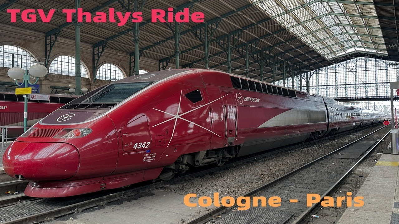 TGV Thalys Ride | Cologne Central - Paris Nord | Vmax 300 km/h
