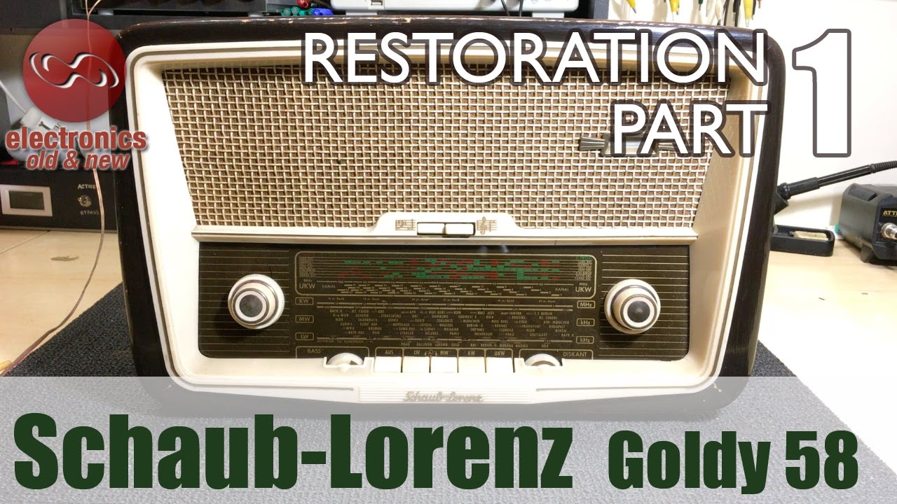 Schaub-Lorenz Goldy 58 type 3020 tube radio restoration - Part 1. First look and initial power-up.