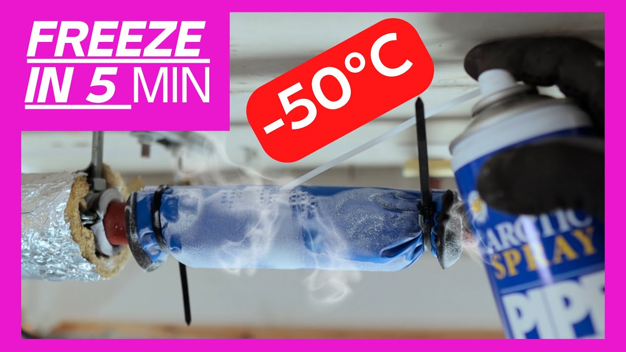 Безумный! Как заморозить трубы азотом за 5 минут! Sub-Zero #сантехника своими руками