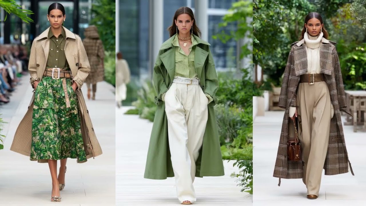 Burberry SS 2026 | Sage Green & Sand Beige – British Luxury Elegance
