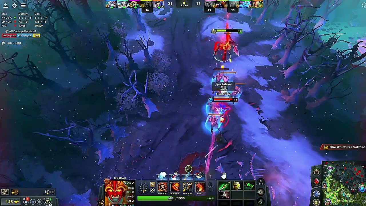 Dota2 Huskar | huskar with orchid malevolant