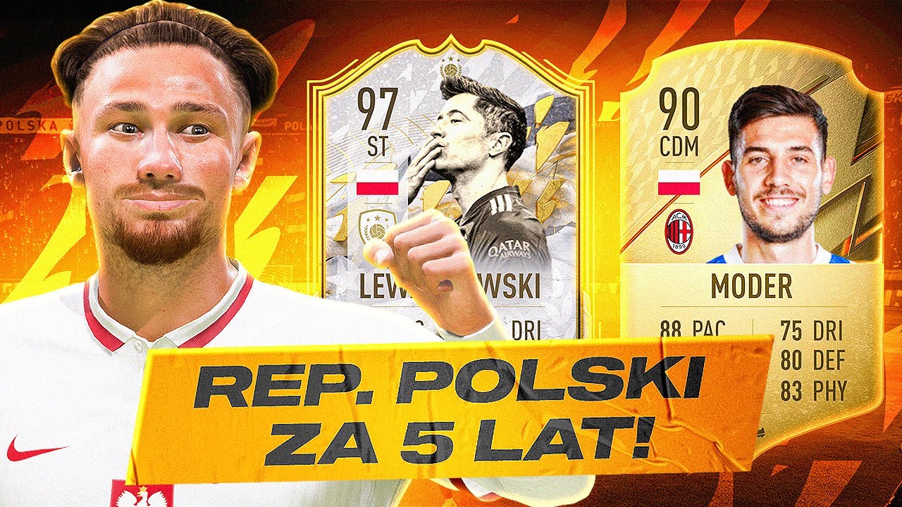 JAK BĘDZIE WYGLĄDAŁA REPREZENTACJA POLSKI ZA 5 LAT?! | FIFA 22 SYMULACJA!