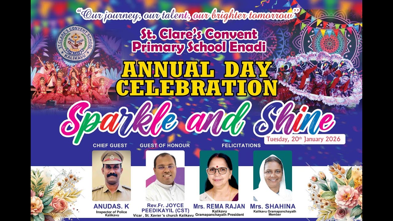 St. Clare's Convent primary school Enadi Annual Day celebrationLIVE