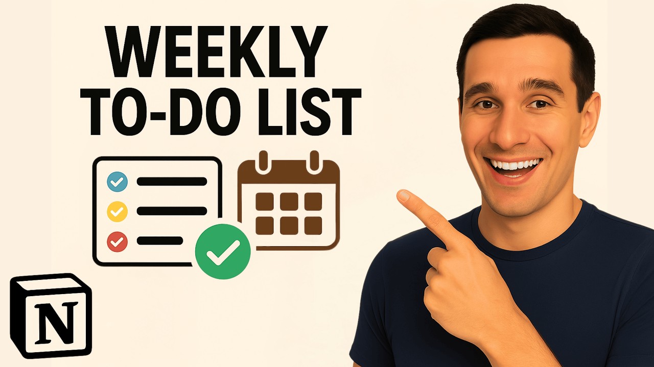 How to Build a Weekly To-Do List in Notion? (1 Minute!)