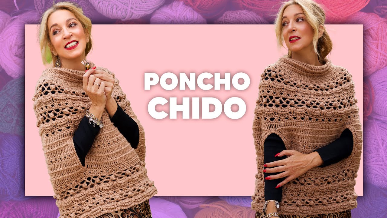 ¡PARA MÉXICO! 🇲🇽🤩 PONCHO CHIDO - TEJER CROCHET SÚPER FÁCIL en Tejer es de guapas