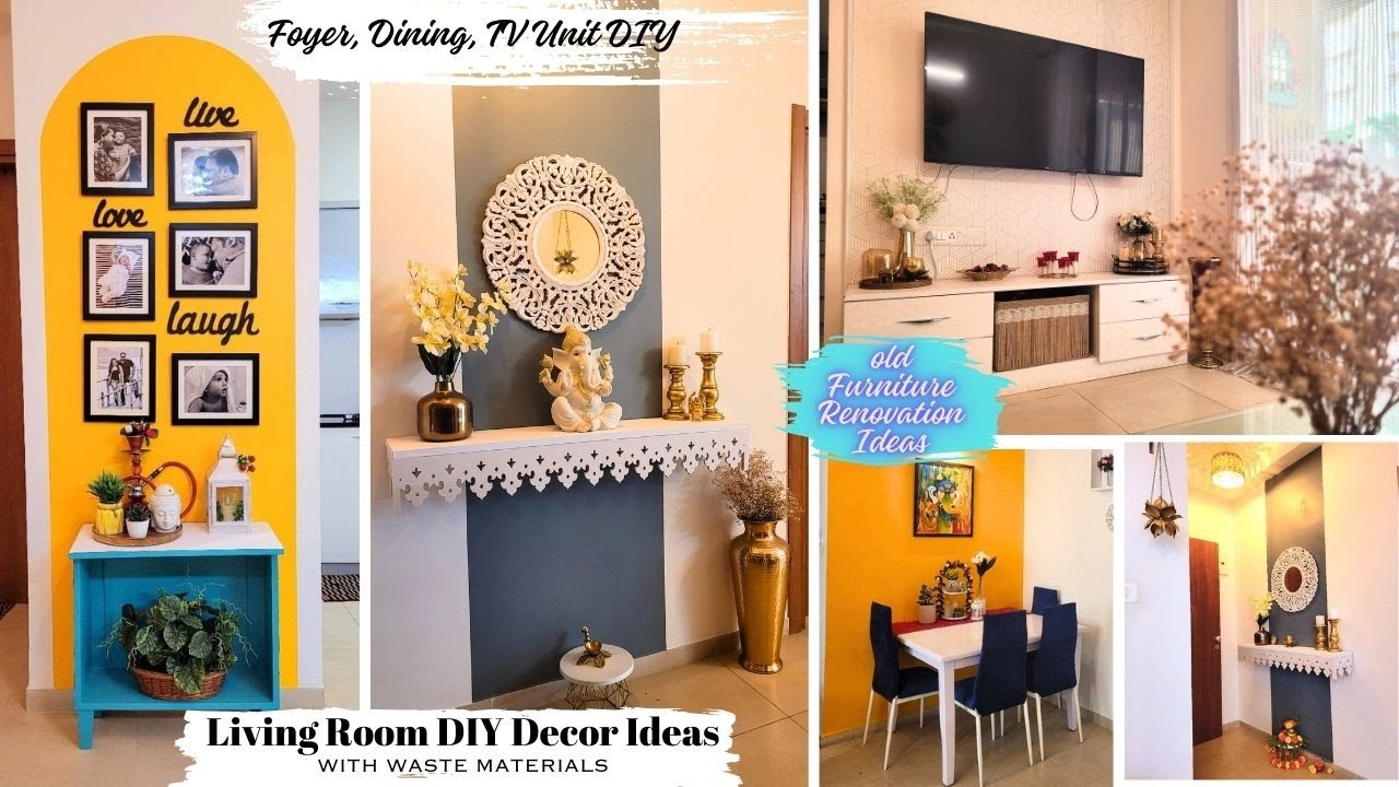 Home decor DIY Series 2 | ZERO cost DIY | DIY Interior design ideas | Refurbish furniture| DIY Decor