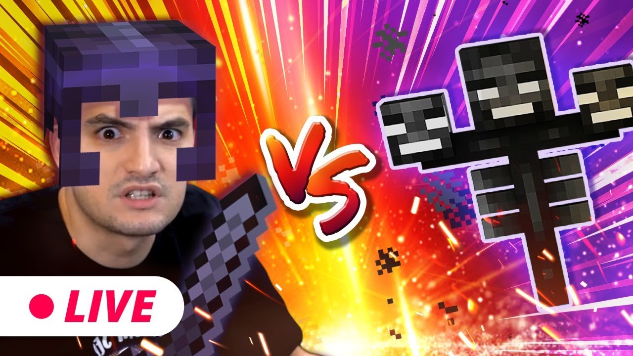 ENFRENTANDO O WITHER NO MINECRAFT - LIVE!