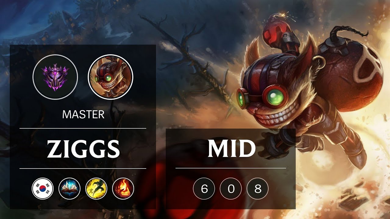 Ziggs Mid vs Twisted Fate - KR Master Patch 9.2