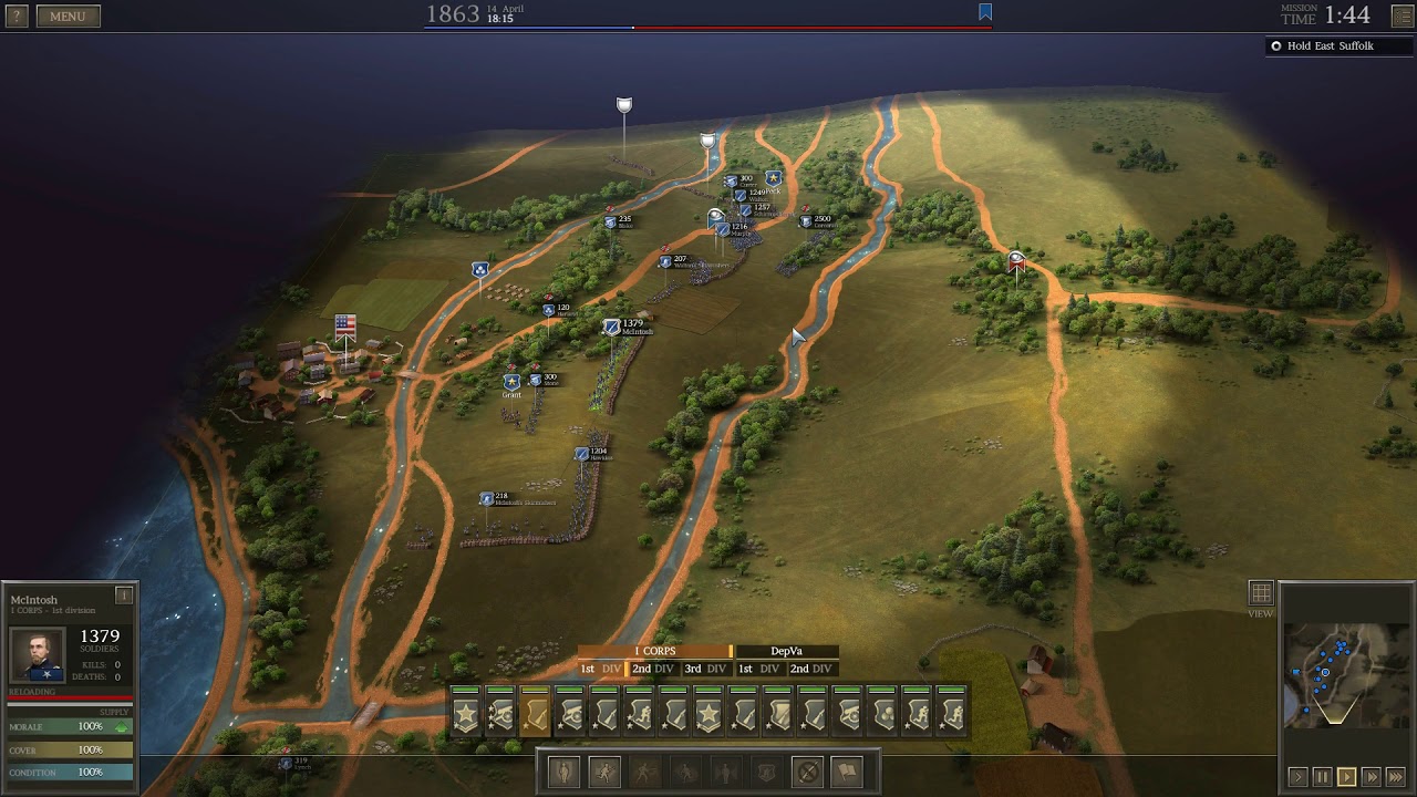Ultimate General: Civil War - Union - Siege of Suffolk - Brigadier General