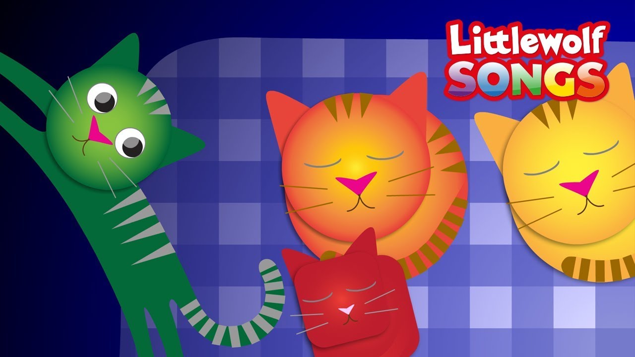 Ten In The Bed (cat edit) - nursery rhymes by Littlewolf Songs