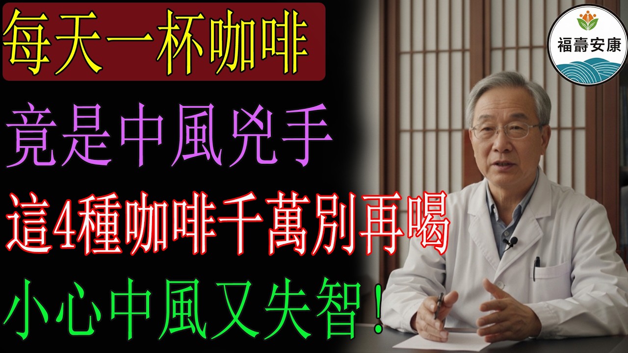 【醫生警告】這4種咖啡是“血管堵塞劑”!壞膽固醇飆升,很多人喝了幾十年!4種黃金喝法才真養生!