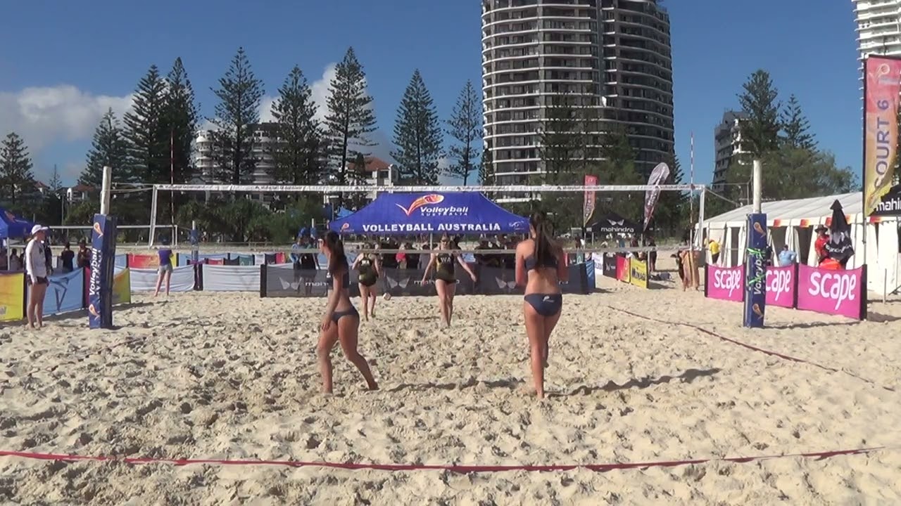 20260311 AYBVC Gia & Violet (NSW) vs Erin & Keeley (WA) U18 Girls
