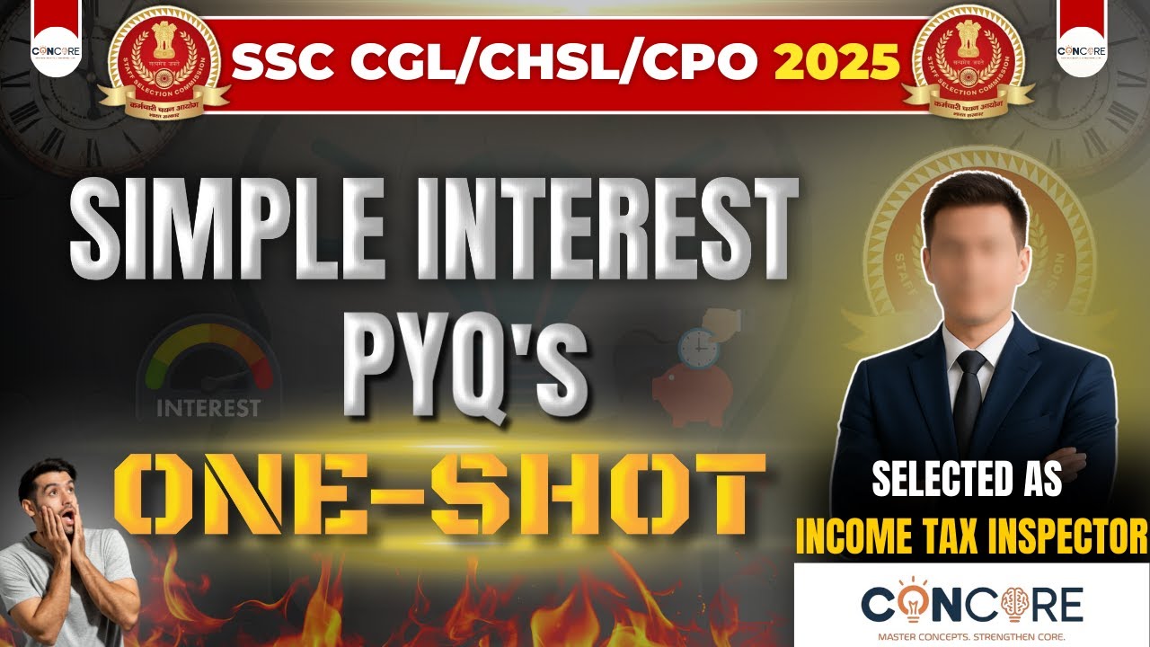 Simple Interest PYQs One-Shot 🔥 | Must Practice Before SSC CGL, CHSL, CPO & Other Govt Exams