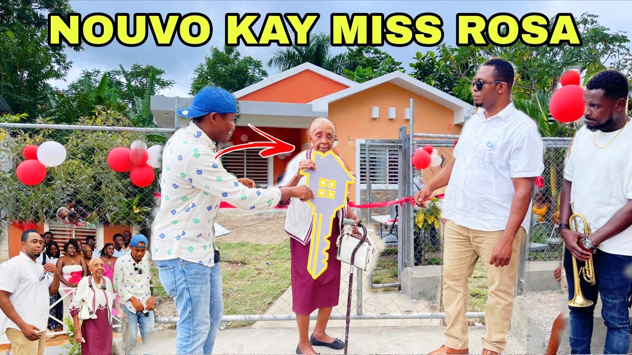 Waw😍Miss Rosa Fenk Antre Nan Nouvo Kay Li A, Gad Kijan Mr Toussaint Fè Kè Miss Rosa Kontan