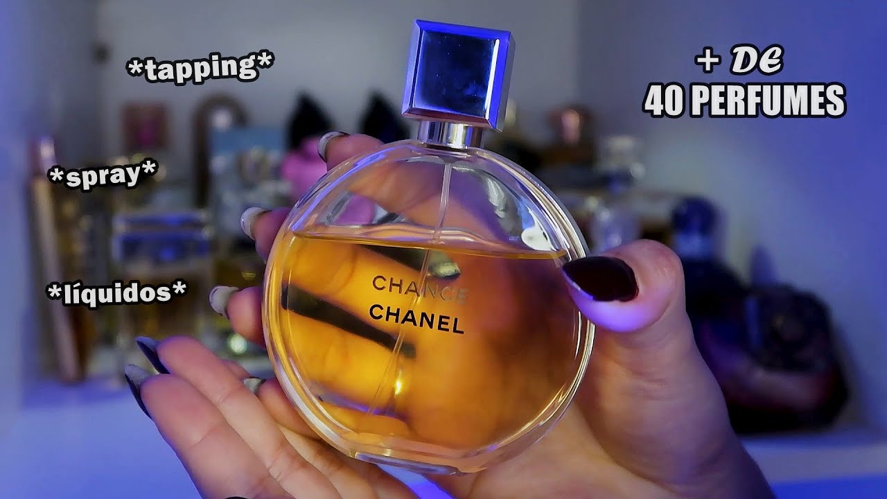 ASMR ☔️ Minha COLEÇÃO de PERFUMES ATUALIZADA ✨ (falei um pouco sobre cada um)