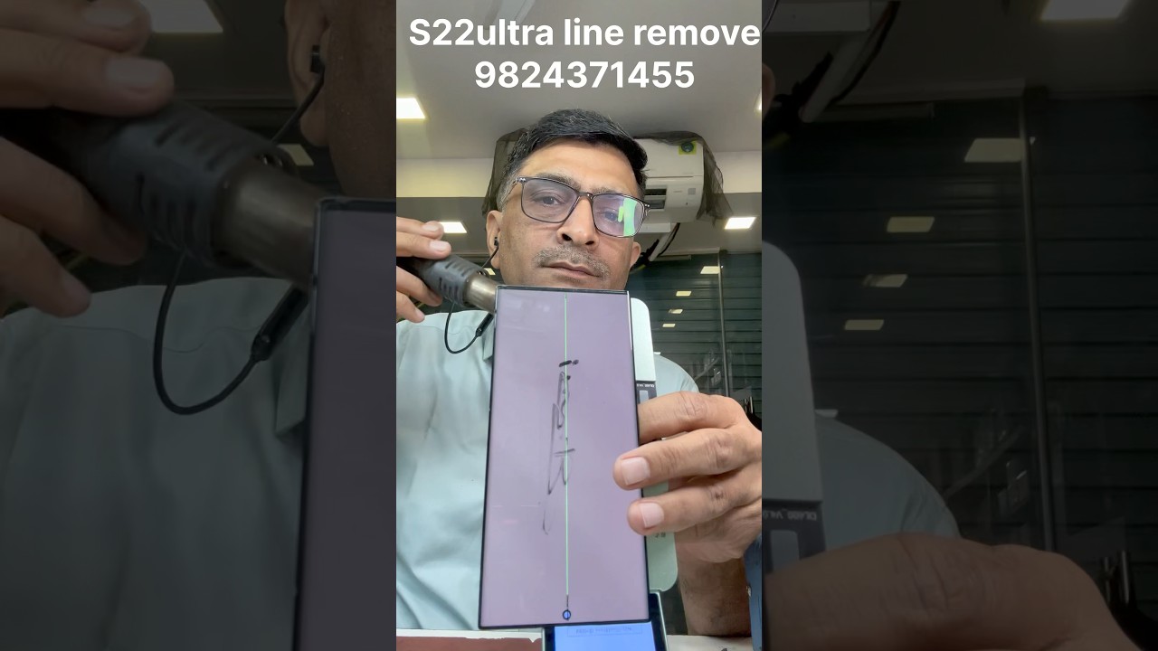Samsung s22ultra display line remove || Samsung s22ultra screen green line repair #displayline