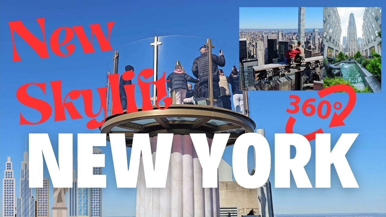 New Skylift at NYC's Rockefeller Center | Top of the Rock 4K Tour, opened  on October 1, 2024
