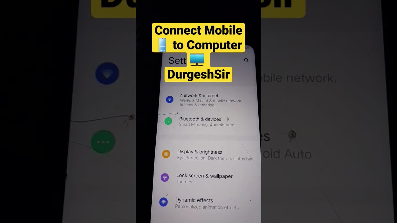Connect Mobile 📱 to Computer 🖥 Data #connect #mobile #computer #internet