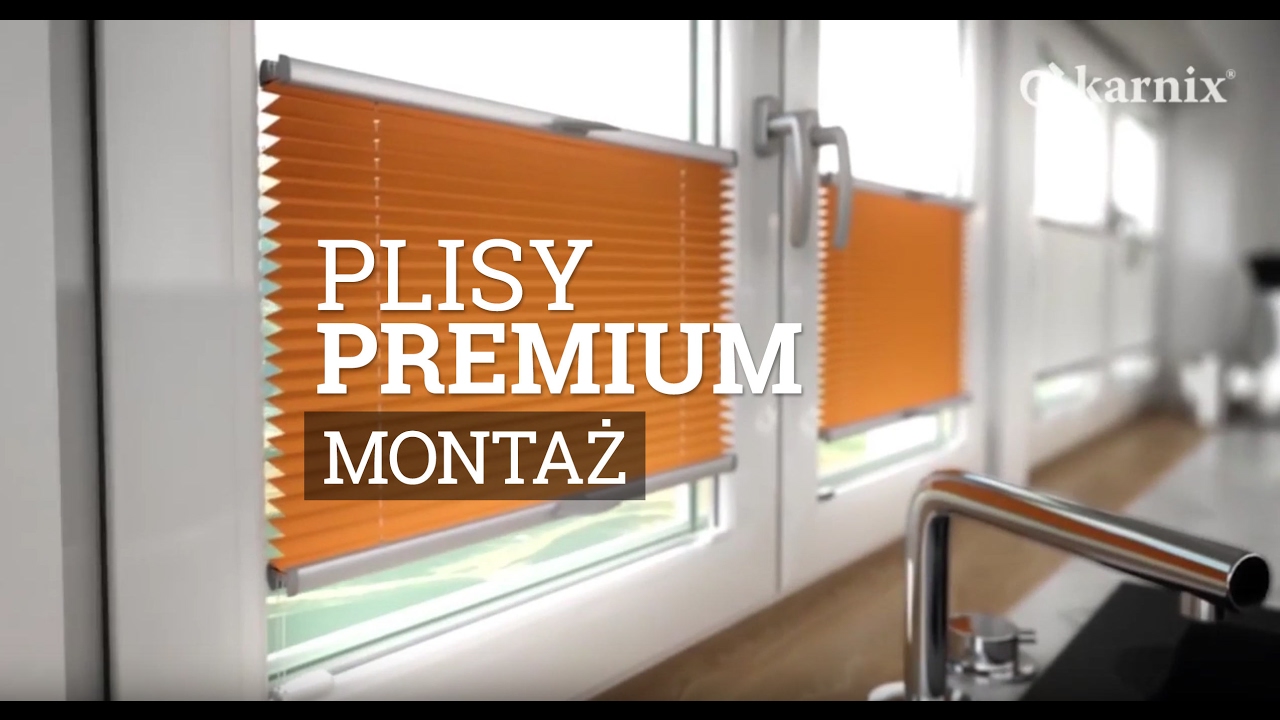 Rolety Plisowane PREMIUM KARNIX -  Montaż przy szybie