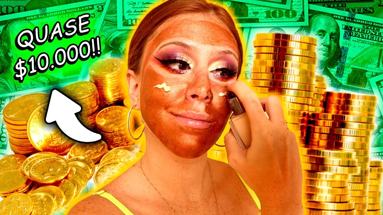 Me maquiei só com MAKES TOPS com PREÇO DE OURO!  ✨💰✨