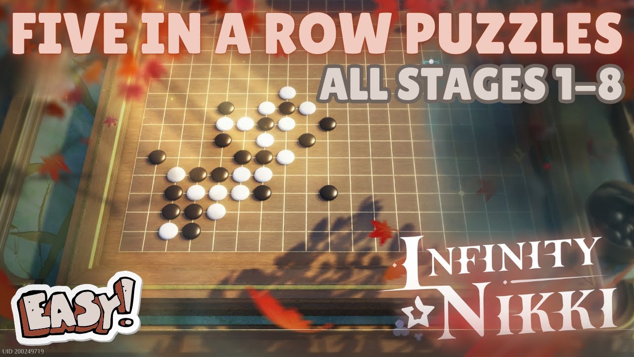 ALL Five-In-A-Row Stages 1-8 - EASY Puzzle Solutions | Infinity Nikki 1.8 Danqing Season