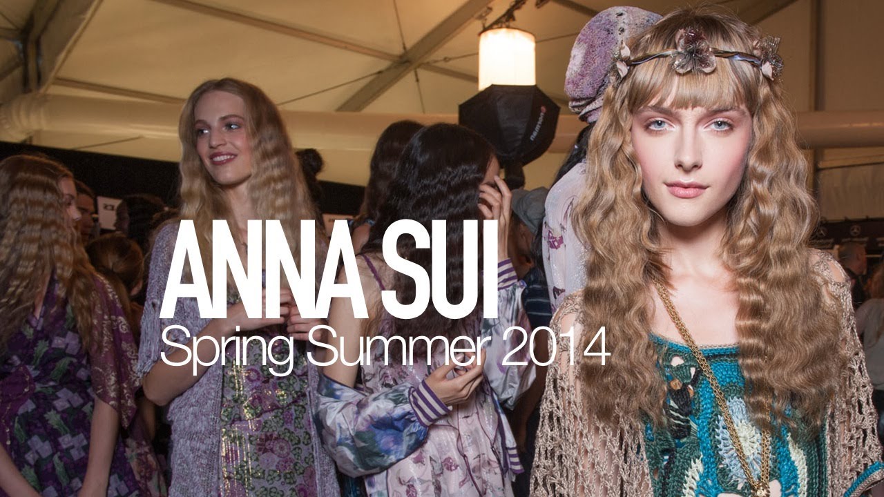 ANNA SUI Spring 2014 Backstage ft Pat McGrath, Karen Elson | MODTV