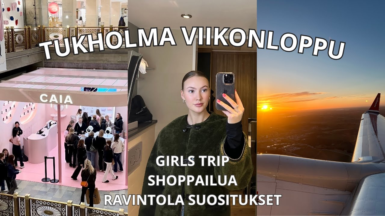 TUKHOLMA VLOG: CAIA POP-UP, lento peruttiin, tukholma suositukset