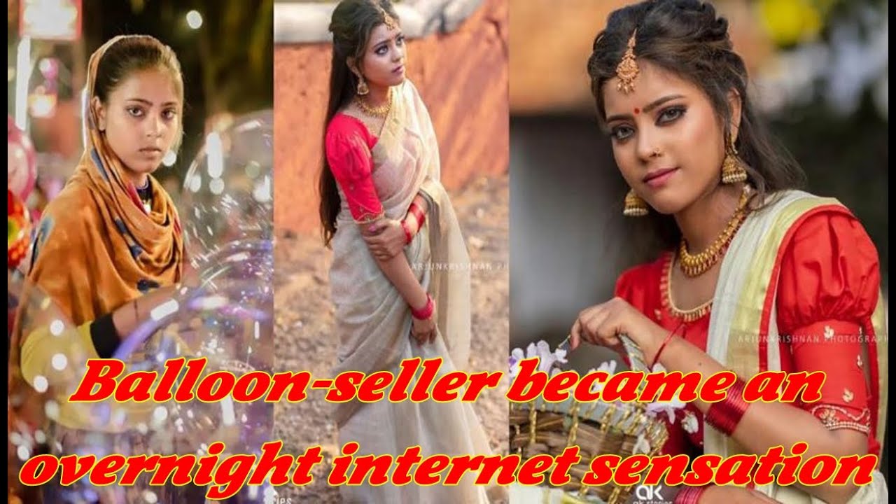 Balloon seller girl became an overnight internet sensation !!!