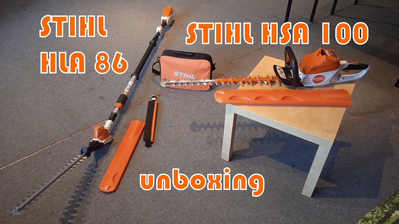 Stihl HSA 100 & HLA 86 - unboxing