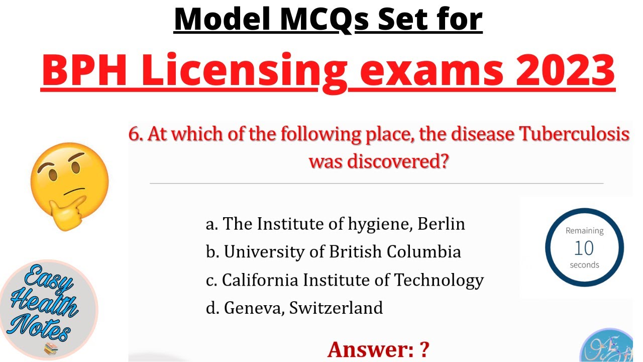 Public Health model questions with answers।। BPH Licensing exams