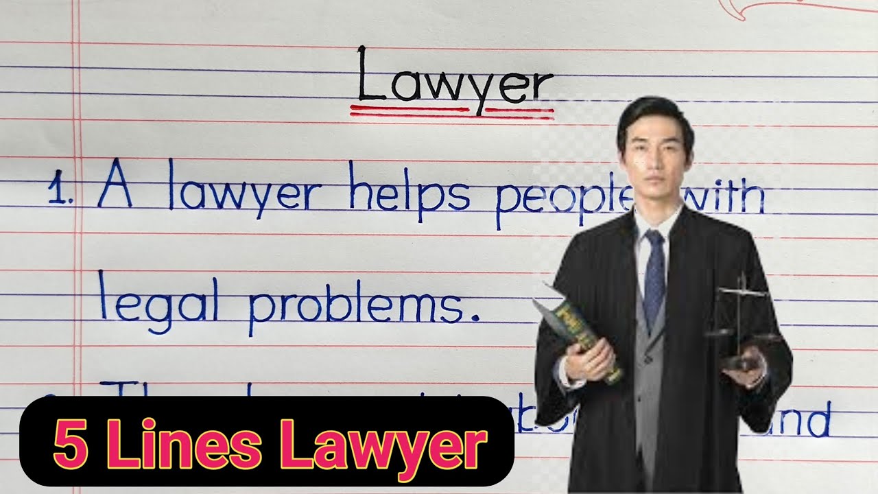 5 Lines on Lawyer in English | Essay on Lawyer in English |