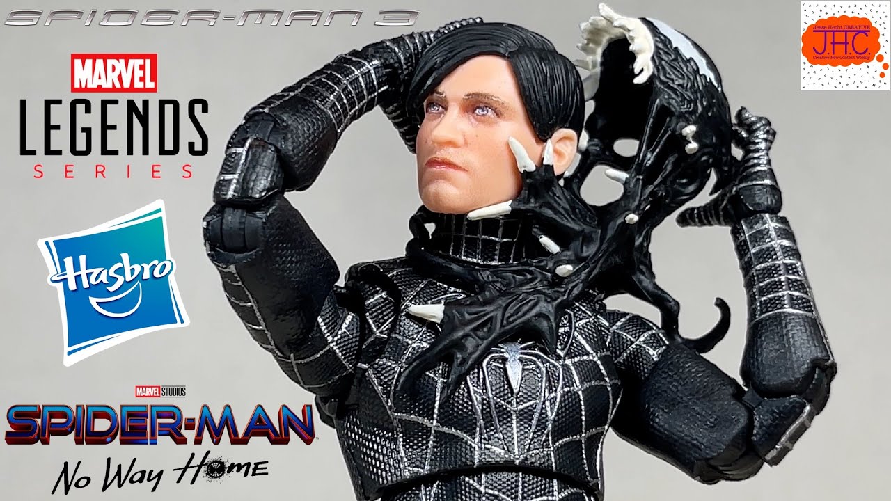 VENOM? Symbiote Spider-Man 3 Marvel Legends MCU Tobey Maguire Action Figure Review Kitbash Custom