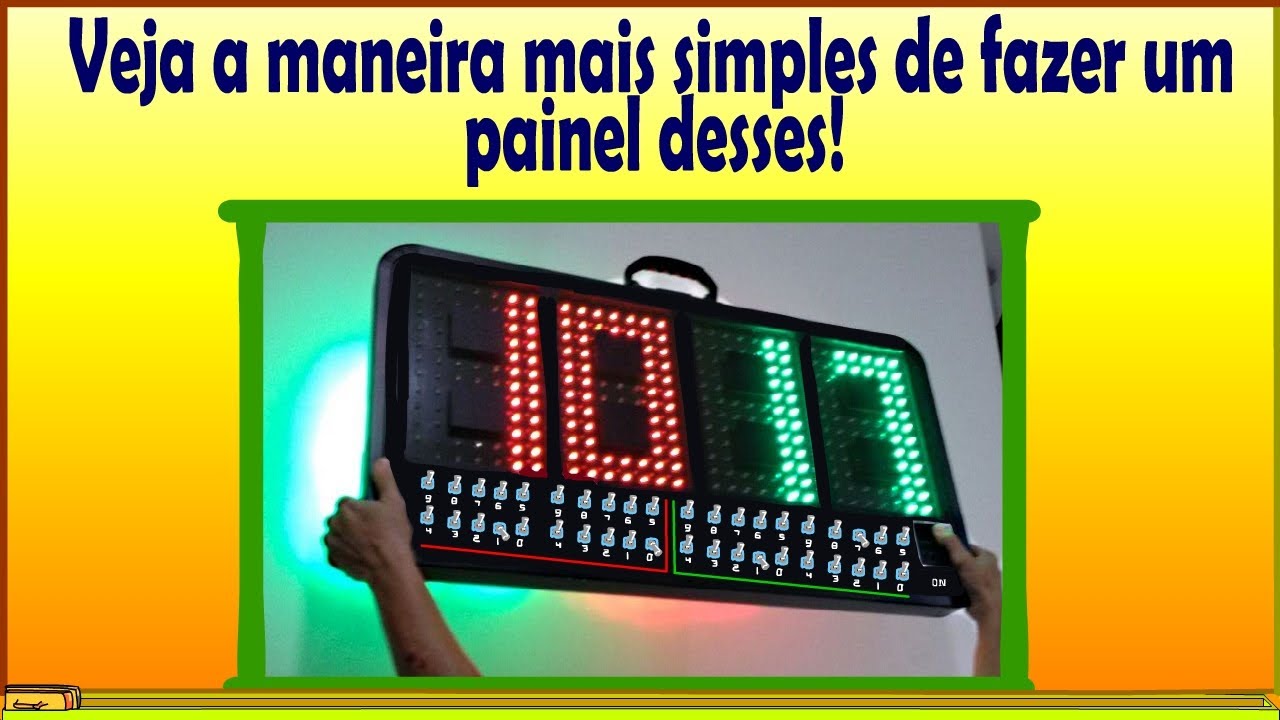O Painel numérico de LED mais simples do mundo.