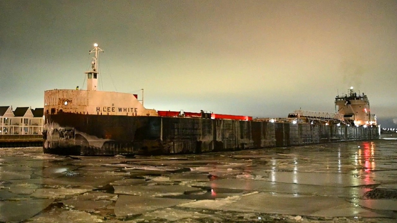 H. Lee White - Humming Happily Through the Ice With Her Last Load