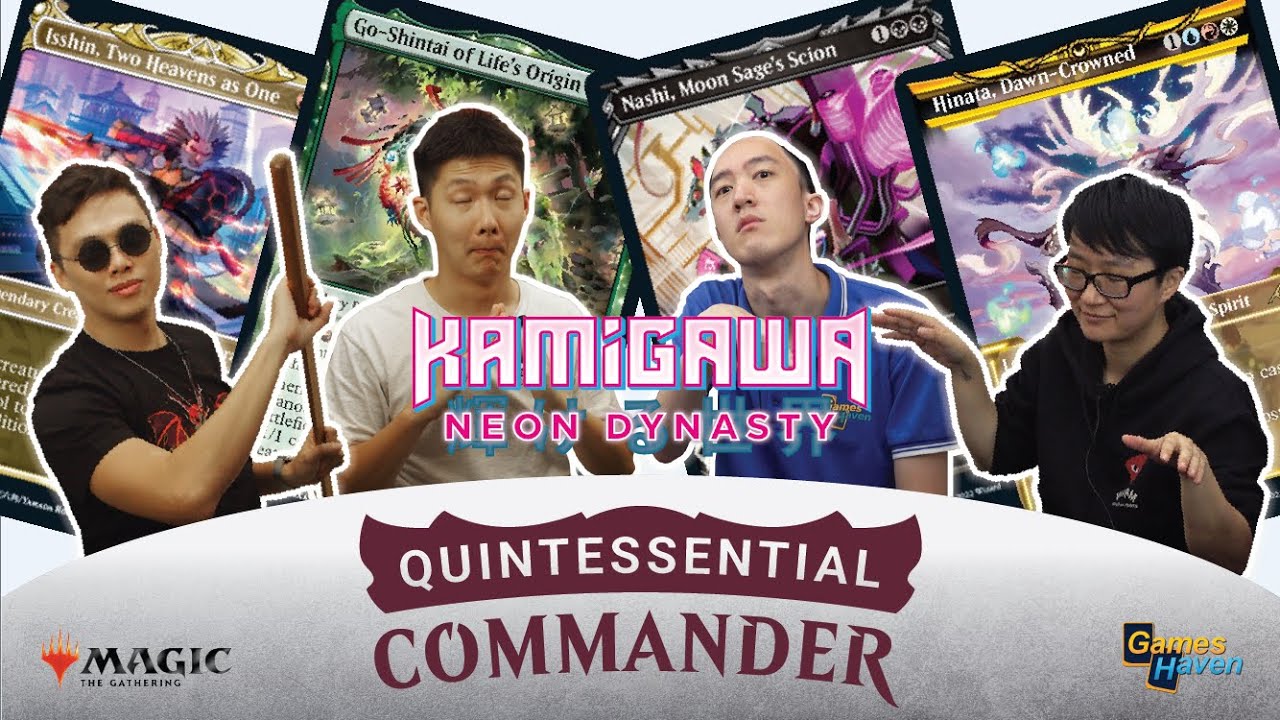 Isshin vs Go-Shintai vs Nashi vs Hinata | Kamigawa Neon Dynasty | MTG Commander EDH Gameplay