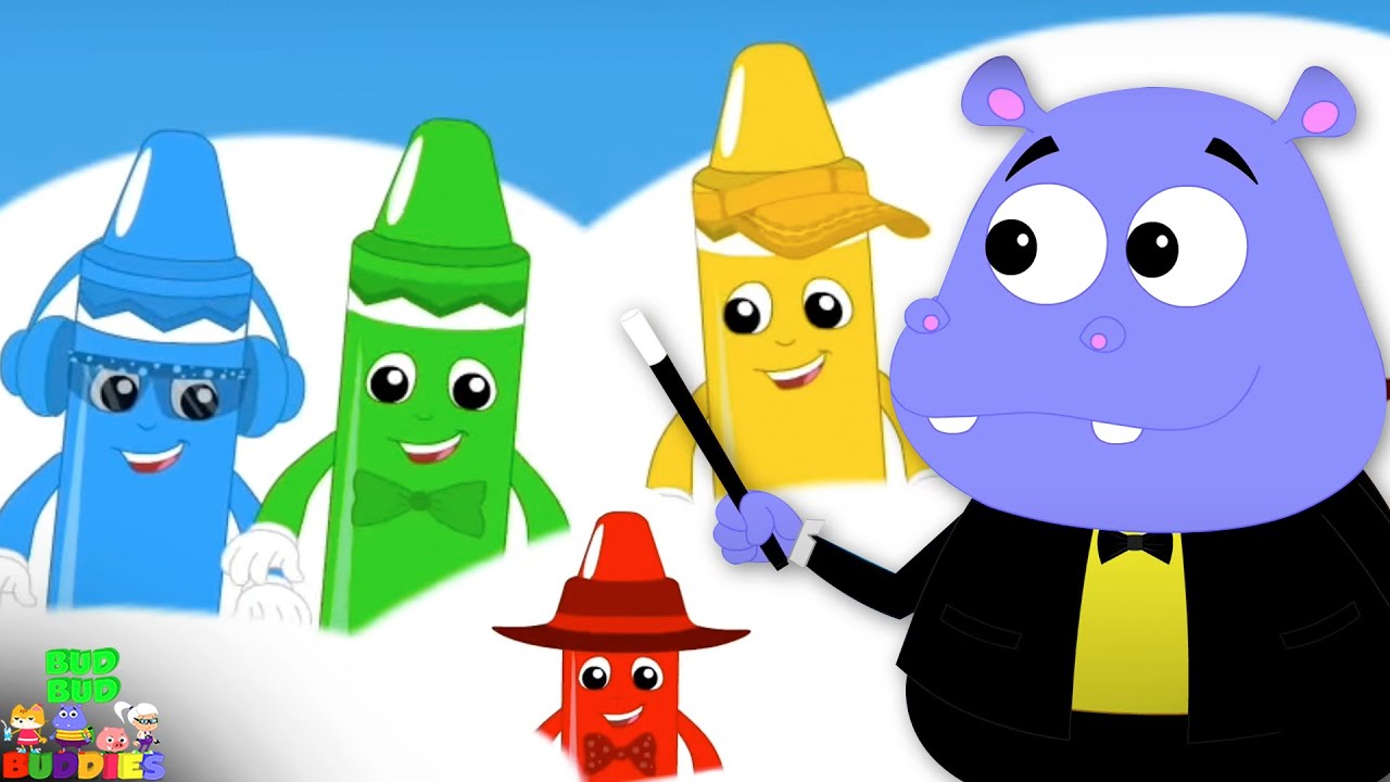 Crayon Colors Song & More Learning Rhymes for Kids
