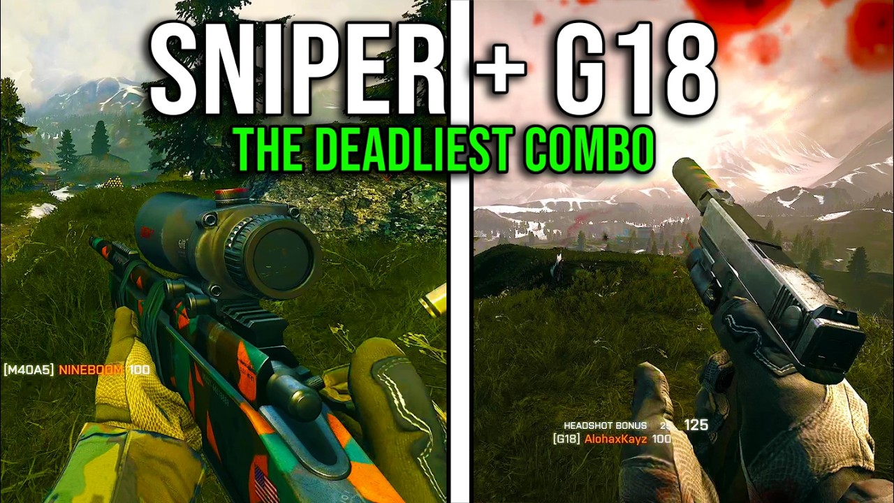 Sniper + G18 is the Deadliest Combo in Battlefield 4 | BF4 Gameplay
