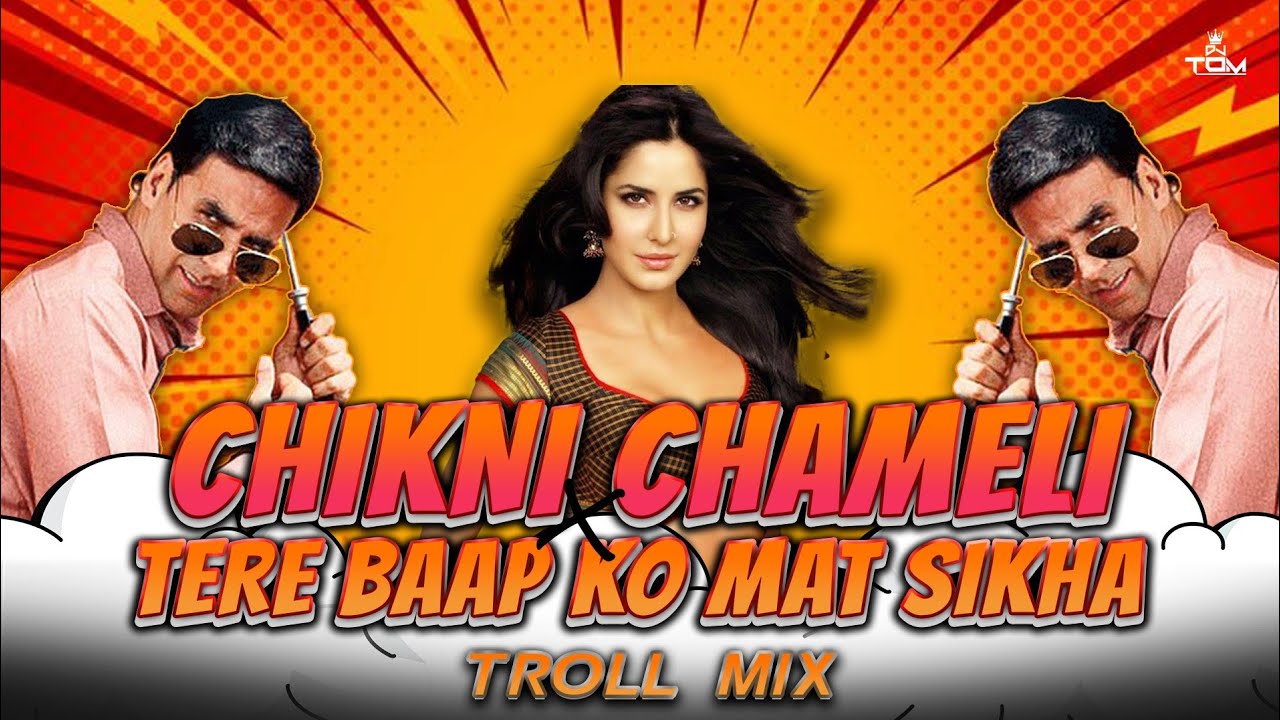 Chikni  Chameli X Tere Baap Ko Mat Sikha ( TROLL MIX ) | DJTOMOFFICIAL | #memeconcept