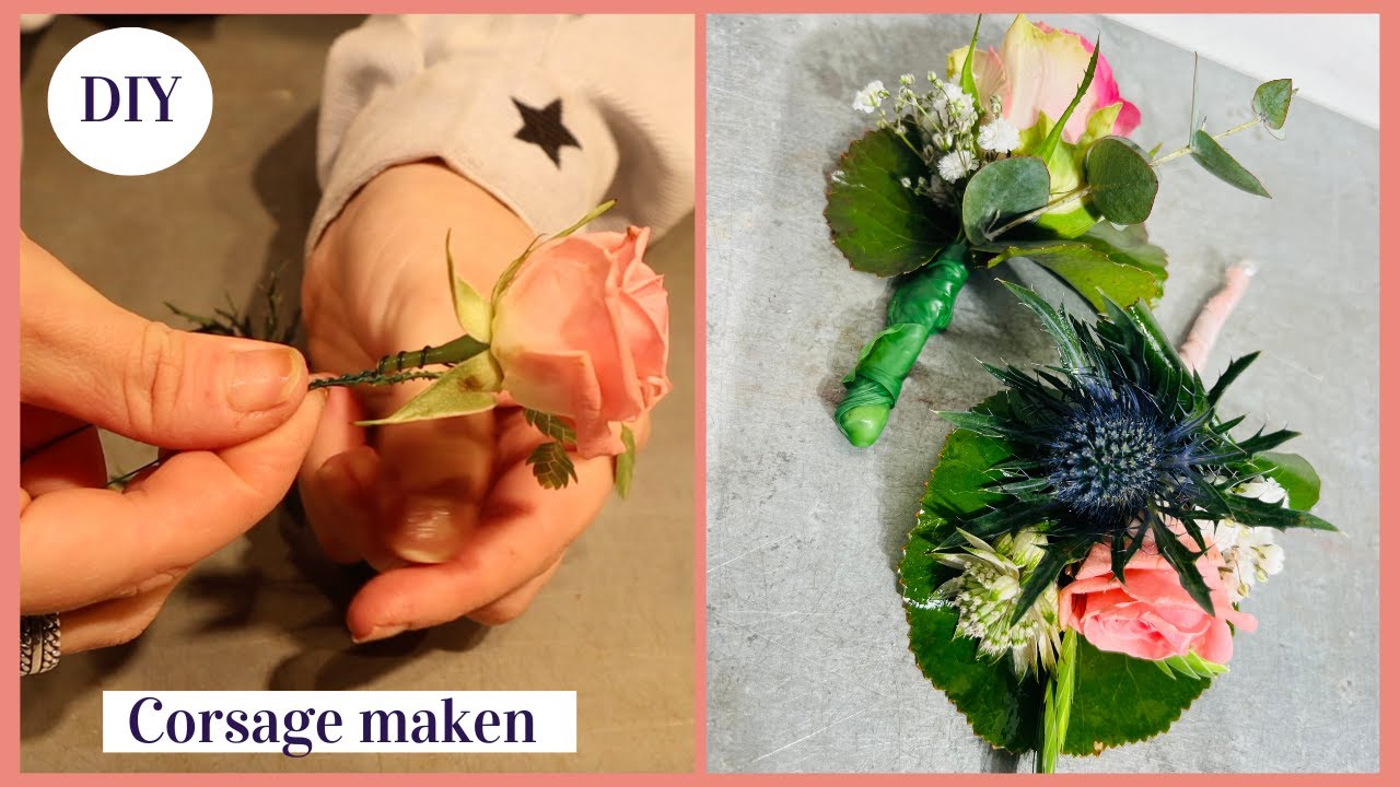 Hoe maak je een corsage 🤵‍♂️👰‍♀️| Basistechnieken | Carlein Tukkers | Cursus Bloemschikken #232