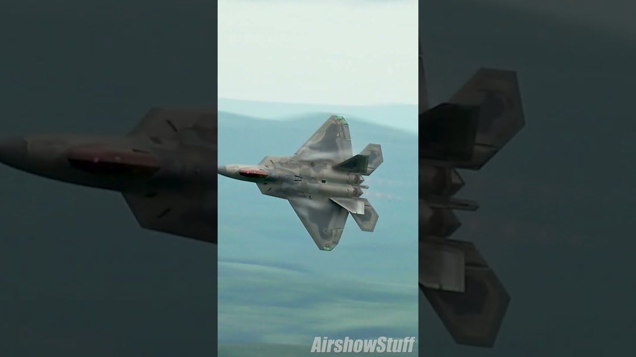 F-22 Raptor Low Level #aviation #airshow #fighterjet